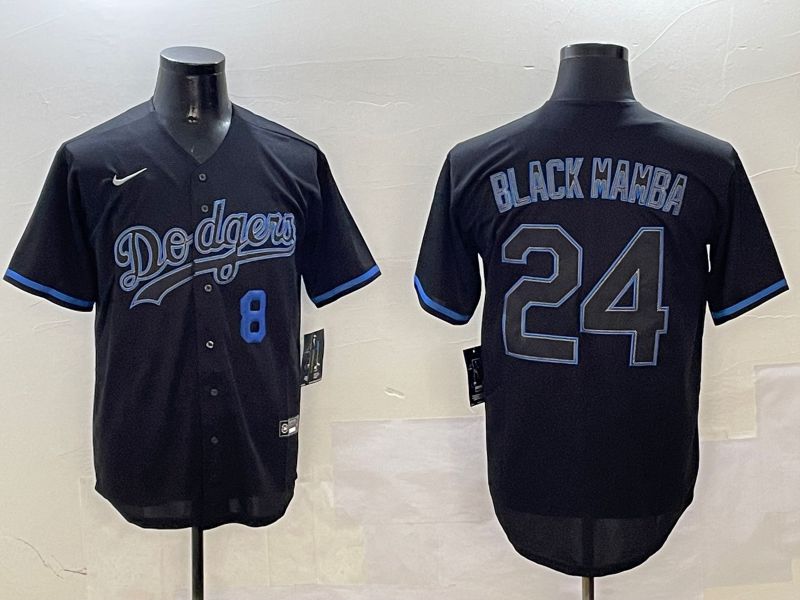 Men Los Angeles Dodgers #24 Black Mamba Black Classic Edition 2025 Nike MLB Jersey style 17->los angeles dodgers->MLB Jersey